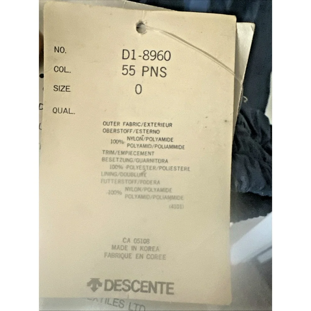 Descente Women Size 0/XS‎ 1/2 Zip Layla 1000 Ski Parka Jacket Nylon Vintage Rare